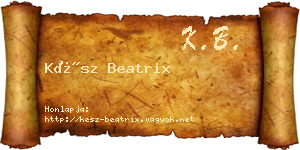 Kész Beatrix névjegykártya